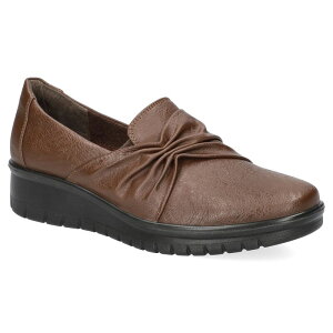 C[W[Xg[g fB[X V[Y T_ Easy Street Women's Faith Comfort Bow Detail Slip-on Shoes Brown uE