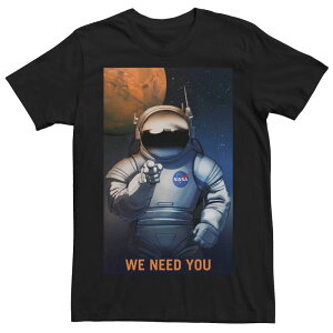 �A�j���L�����N�^�[ �����Y �g�b�v�X T�V���c Licensed Character Men's NASA We Need You For Mars Recruiting Tee Black �u���b�N
