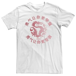 �f�B�Y�j�[ �����Y �g�b�v�X T�V���c �g�[�� ���S Big & Tall Disney Mulan Front & Back Logo Tee White �z���C�g