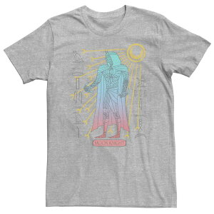 �A�j���L�����N�^�[ �����Y �g�b�v�X T�V���c �g�[�� Licensed Character Big & Tall Marvel Moon Knight Mummy Glyphs Tee Athletic Heather �w�U�[