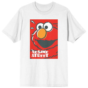 �A�j���L�����N�^�[ �����Y �g�b�v�X T�V���c Licensed Character Men'sesame Street Elmo Laughing Tee White �z���C�g