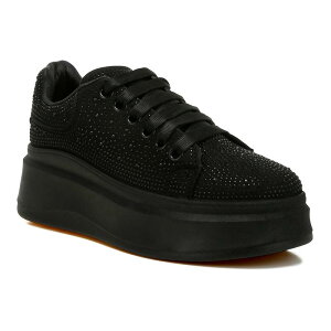 �����h�����O ���f�B�[�X �V���[�Y �X�j�[�J�[ London Rag Jitter Bug Women's Athleisure Sneakers Black �u���b�N