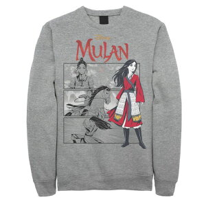 �f�B�Y�j�[ �����Y �A�E�^�[ �p�[�J�[�E�X�E�F�b�g �V���c Disney's Mulan Comic Panels Men'sweatshirt Athletic Heather �w�U�[