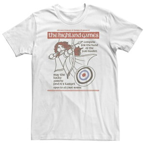 �f�B�Y�j�[ �s�N�T�[ �����Y �g�b�v�X T�V���c �g�[�� Disney / Pixar Big & Tall Disney Brave Merida The Highland Games Tee White �z���C�g