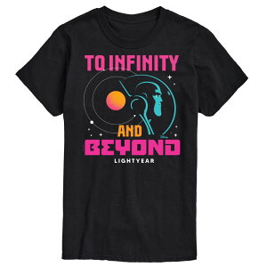 �f�B�Y�j�[ �s�N�T�[ �����Y �g�b�v�X T�V���c �O���t�B�b�N Disney / Pixar's Lightyear Men's Infinity And Beyond Graphic Tee Black �u���b�N