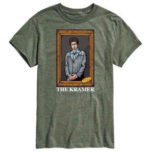 �A�j���L�����N�^�[ �����Y �g�b�v�X T�V���c Licensed Character Men'seinfeld The Kramer Tee Green �O���[��