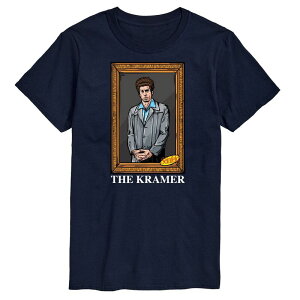 �A�j���L�����N�^�[ �����Y �g�b�v�X T�V���c Licensed Character Men'seinfeld The Kramer Tee Navy �l�C�r�[