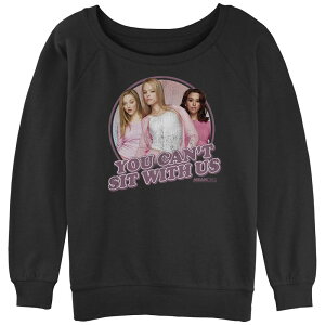 �A�j���L�����N�^�[ ���f�B�[�X �g�b�v�X T�V���c �p�C�� �O���t�B�b�N Licensed Character Juniors' Mean Girls Plastics You Can't Sit With Us Graphic Slouchy Terry Black �u���b�N
