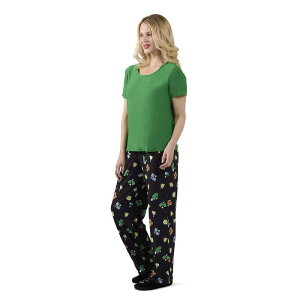 �����C ���f�B�[�X �A���_�[�E�F�A �i�C�g�E�F�A MeMoi Women's Pickleball Princess Two Piece Pj Set In A Bag Forest Green �O���[��