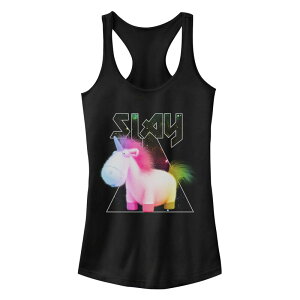 �A�j���L�����N�^�[ ���f�B�[�X �g�b�v�X T�V���c �~�j Licensed Character Juniors' Minions Fluffy Slay Ideal Racerback Tank Top Black �u���b�N
