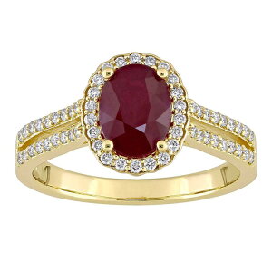 �X�e�� �O���[�X ���f�B�[�X �A�N�Z�T���[ �����O Stella Grace 14k Gold Ruby & 1/3 Carat.W. Diamond Halo Double Row Engagement Ring 14k Gold �S�[���h