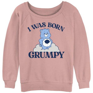 �A�j���L�����N�^�[ ���f�B�[�X �g�b�v�X T�V���c �p�C�� Licensed Character Juniors' Care Bears I was Born Grumpy Slouchy Terry Desert Pink �s���N