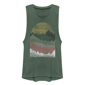 �A���u�����f�b�h ���f�B�[�X �g�b�v�X T�V���c ���B���e�[�W Unbranded Juniors' Fifth Sun Vintage Sunset Muscle Tank Topine Heather �w�U�[