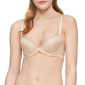 �J���o���N���C�� ���f�B�[�X �A���_�[�E�F�A �u���W���[ ���[�X Women's Calvin Klein Seductive Comfort with Lace Lift Demi Bra QF1444 Bare