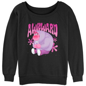 �f�B�Y�j�[ �s�N�T�[ ���f�B�[�X �g�b�v�X T�V���c �p�C�� �O���t�B�b�N Disney / Pixar's Inside Out 2 Awkward Juniors' Graphic Slouchy Terry Black �u���b�N