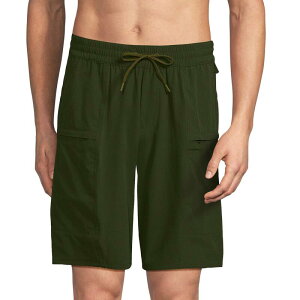 �����Y�G���h �����Y ���� �n�[�t�p���c�E�V���[�c Men's Lands' End 9-Inch Packable Cargo Swim Trunks Dark Cilantro Green �O���[��