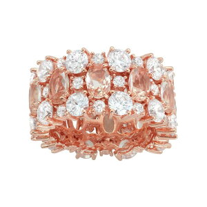�A���u�����f�b�h ���f�B�[�X �A�N�Z�T���[ �����O Unbranded 14k Rose Gold Over Silver Simulated Morganite & Cubic Zirconia Ring Pink �s���N