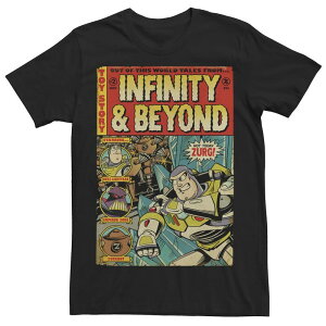 �f�B�Y�j�[ �s�N�T�[ �����Y �g�b�v�X T�V���c Disney / Pixar's Toy Story Buzz Lightyear Men's Comic Retro Tee Black �u���b�N