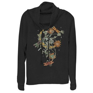 �A���u�����f�b�h ���f�B�[�X �g�b�v�X T�V���c �O���t�B�b�N Unbranded Juniors' Dragonfly Fall Cowlneck Graphic Lightweight Long Sleeve Black �u���b�N