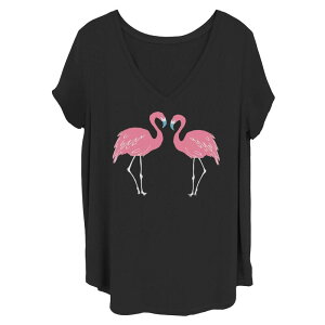 �A���u�����f�b�h ���f�B�[�X �g�b�v�X T�V���c Unbranded Juniors' Pink Flamingo Sketch Tee Black �u���b�N