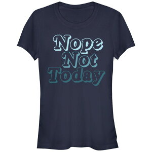 �A���u�����f�b�h ���f�B�[�X �g�b�v�X T�V���c Unbranded Juniors' Nope Notoday Fitted Tee Navy �l�C�r�[