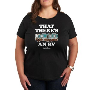 �A�j���L�����N�^�[ ���f�B�[�X �g�b�v�X T�V���c �v���X�T�C�Y �O���t�B�b�N Licensed Character Plus Nationalampoon's Christmas Vacation RV Graphic Tee Black �u���b�N