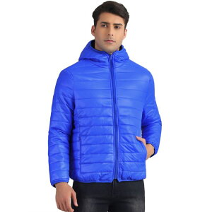 Lars Amadeus �����Y �A�E�^�[ �W���P�b�g�E�u���]�� �R�[�g �_�E�� Lars Amadeus Hooded Puffer Jackets for Men's Winter Zipper Lightweight Down Jacket Warm Padded Coat Royal Blue �u���[