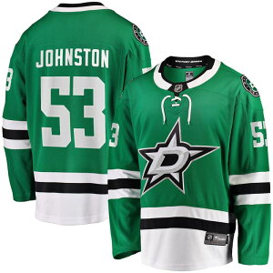 �t�@�i�e�B�N�X �����Y �g�b�v�X T�V���c �W���[�W�[ Men's Fanatics Wyatt Johnston Kelly Green Dallastars Home Breakaway Player Jersey Str Green �O���[��