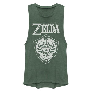 �A�j���L�����N�^�[ ���f�B�[�X �g�b�v�X T�V���c Licensed Character Juniors' Legend Of Zelda Hylian Shield Muscle Tank Topine Heather �w�U�[