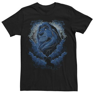 �f�B�Y�j�[ �����Y �g�b�v�X T�V���c Disney's The Lion King Mufasa Men's In The Sky Tee Black �u���b�N