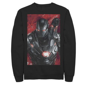 �}�[�x�� �����Y �g�b�v�X T�V���c �t���[�X �O���t�B�b�N Men's Marvel Avengers Endgame War Machine Paintingraphic Fleece Pullover Black �u���b�N