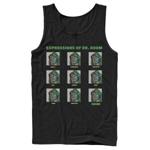 �}�[�x�� �����Y �g�b�v�X T�V���c Men's Marvel Expressions Of Dr. Doom Panels Tank Top Black �u���b�N