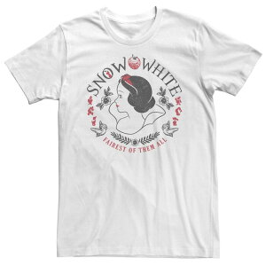 �f�B�Y�j�[ �����Y �g�b�v�X T�V���c �g�[�� Big & Tall Disney Snowhite Fairest Of Them All Profile Tee White �z���C�g