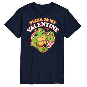 �A�j���L�����N�^�[ �����Y �g�b�v�X T�V���c �g�[�� Licensed Character Big & Tall Teenage Mutant Ninja Turtles Pizza My Valentine Tee Navy �l�C�r�[