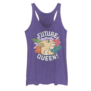 �f�B�Y�j�[ ���f�B�[�X �g�b�v�X T�V���c �O���t�B�b�N Disney's The Lion King Juniors' Nala Future Queen Flowers Graphic Tank Topurple Heather �w�U�[