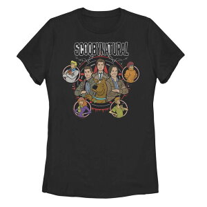 �A�j���L�����N�^�[ ���f�B�[�X �g�b�v�X T�V���c �O���t�B�b�N Licensed Character Juniors' Scooby-Doo Scoobynatural Group Shot Graphic Tee Black �u���b�N