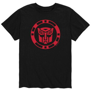 �A�j���L�����N�^�[ �����Y �g�b�v�X T�V���c ���S Licensed Character Men's Transformers Autobo Logo Tee Black �u���b�N