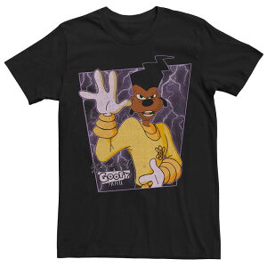 �f�B�Y�j�[ �����Y �g�b�v�X T�V���c Men's Disney's Goofy Movie Powerline Poster Tee Black �u���b�N