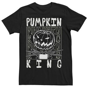 �f�B�Y�j�[ �����Y �g�b�v�X T�V���c Disney's The Nightmare Before Christmas Men's Pumpking Stack Tee Black �u���b�N