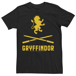 �A�j���L�����N�^�[ �����Y �g�b�v�X T�V���c ���S Licensed Character Men's Harry Potter Gryffindor Crossed Wands Logo Tee Black �u���b�N