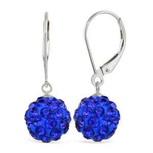 �A���u�����f�b�h ���f�B�[�X �A�N�Z�T���[ �s�A�X�E�C�������O Unbranded Sterling Silver Crystal Ball Drop Earrings Blue �u���[