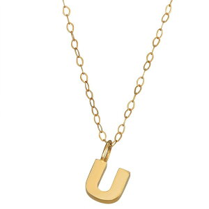 Aufbh fB[X ANZT[ lbNXE`[J[Ey_ggbv Unbranded 10K Gold Initial Pendant on 14k Gold Filled Chain U S[h