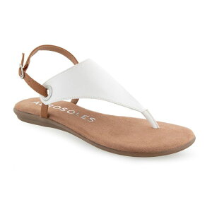 �G�A���\�[���Y ���f�B�[�X �V���[�Y �T���_�� Aerosoles Conclusion Women's Thong Sandals White �z���C�g