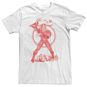 �A�j���L�����N�^�[ �����Y �g�b�v�X T�V���c �g�[�� Licensed Character Big & Tall Marvel Morbius Red Hue Portraitee White �z���C�g