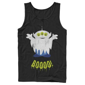 �f�B�Y�j�[ �s�N�T�[ �����Y �g�b�v�X T�V���c Disney / Pixar's Toy Story Aliens Men's Booo!! Ghost Costume Tank Top Black �u���b�N