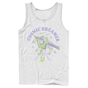 �f�B�Y�j�[ �s�N�T�[ �����Y �g�b�v�X T�V���c Disney / Pixar's Toy Story 4 Men's Cosmic Dreamer Tank Top White �z���C�g