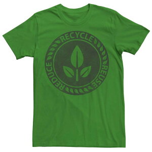 �f�B�Y�j�[ �s�N�T�[ �����Y �g�b�v�X T�V���c ���S Men's Disney / Pixar Wall-E The Three R's Leaf Logo Tee Kelly
