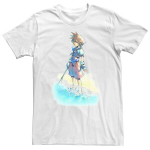 �f�B�Y�j�[ �����Y �g�b�v�X T�V���c �g�[�� Big & Tall Disney Kingdom Heartsora Beach Sketch Tee White �z���C�g