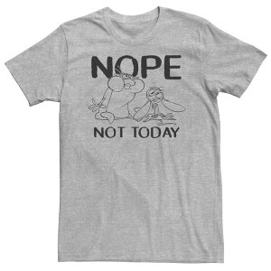 �A�j���L�����N�^�[ �����Y �g�b�v�X T�V���c �g�[�� Licensed Character Big & Tall Nickelodeon Ren And Stimpy Nope Notoday Sketch Tee Athletic Heather �w�U�[