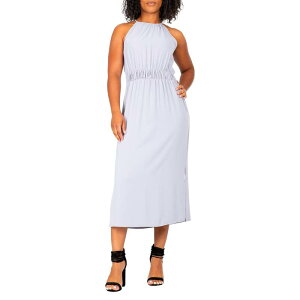 �|�G�e�B�b�N �W���X�e�B�X ���f�B�[�X �g�b�v�X �����s�[�X �}�L�V �z���^�[ Poetic Justice Cadence Women's Halter Neck Elegant Flowy Maxi Dress Lylac Purple �p�[�v��